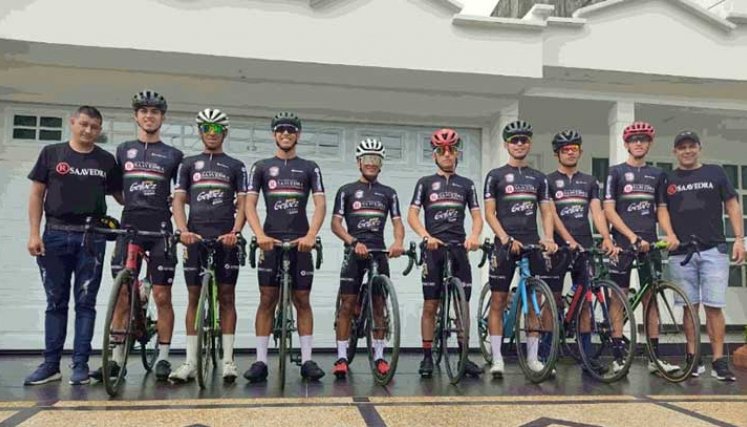 Equipo Team Saavedra de Cúcuta escuadra joven en la Vuelta del Gran Santander Bicentenario