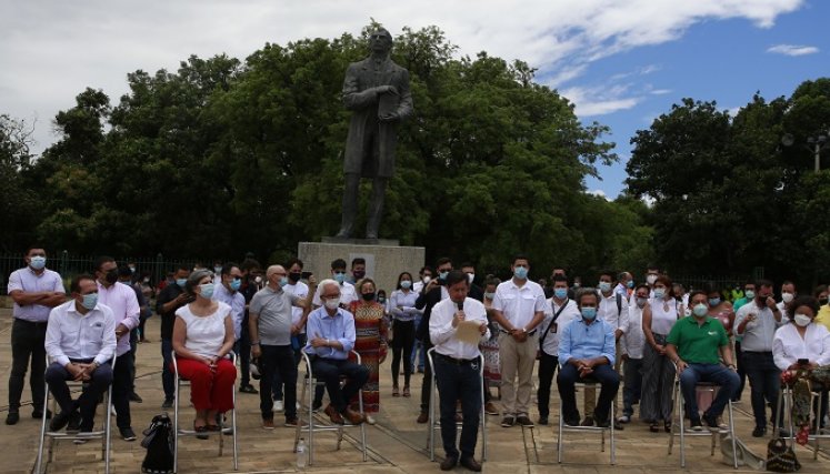Los integrantes de la Coalición de la Esperanza estuvieron ayer en Cúcuta. /Foto Juan Pablo Cohen
