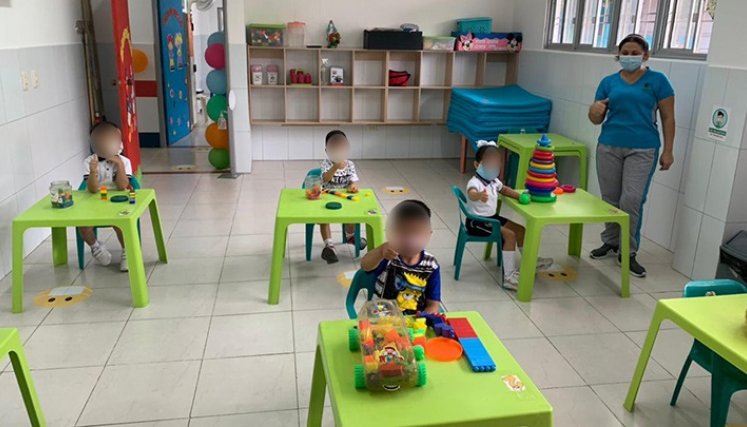 El 9 de agosto iniciarán en alternancia  con otros grupos de niños.  / Cortesía