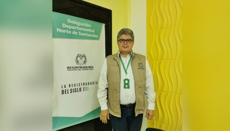 Jorge Villamizar, delegado departamental de la Registradurìa./Foto cortesìa para La Opinión