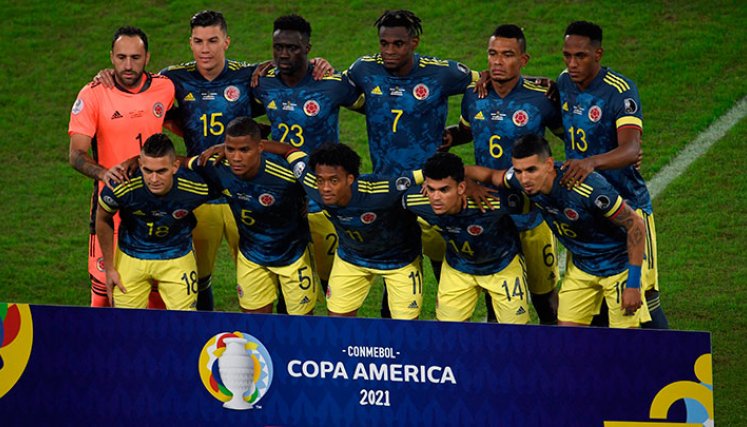 Selección Colombia en la Copa América de Brasil 2021. 