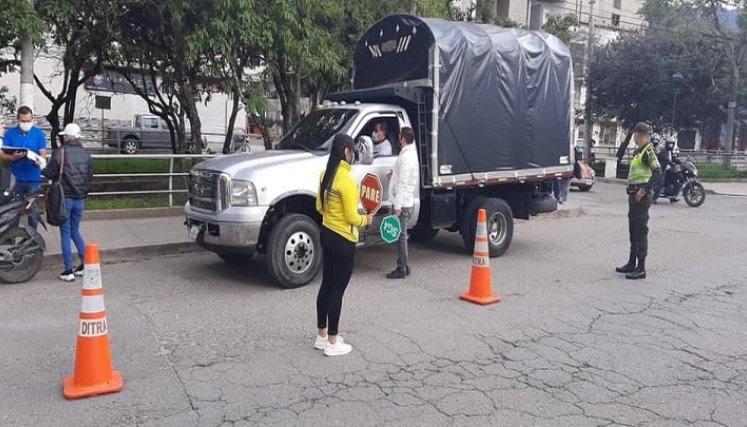 La alcaldía dispone de un equipo que está encargado de regular la movilidad. /Cortesía