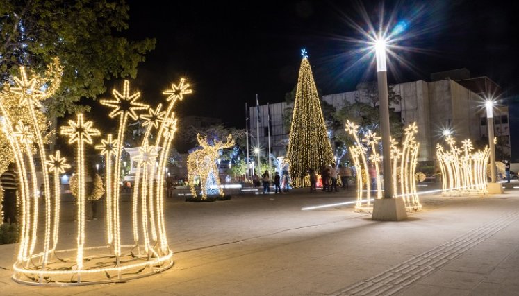 La iluminación navideña trae calidez y alegría./Foto: cortesía