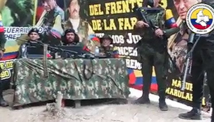 El Bloque Magdalena Medio, "desde las montañas del Catatumbo", asume la responsabilidad de los ataques en Norte de Santander y amenaza con más. / Foto: Captura de video
