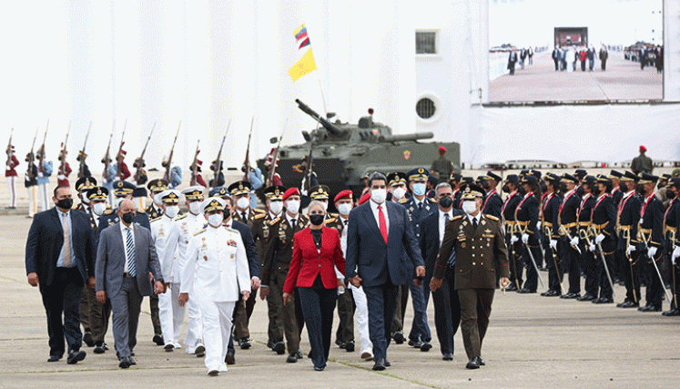 La cúpula de la Fuerza Armada es considerada uno de los pilares del gobierno de Nicolás Maduro. /Foto AFP
