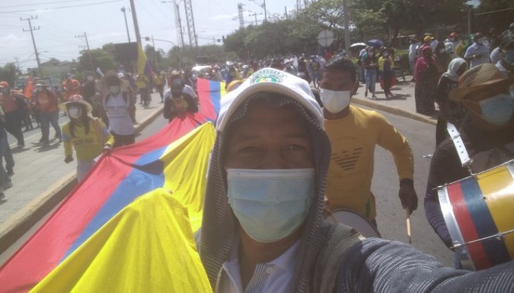 Con muestras artísticas culminó la marcha de los profesores en Cúcuta./Foto: cortesía
