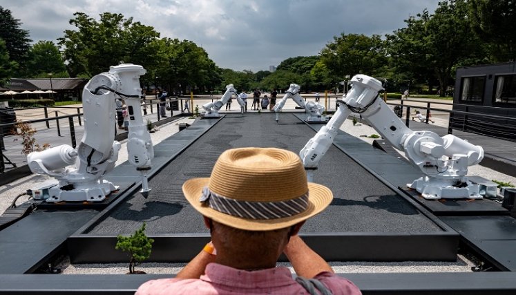 Los robots son una atracción