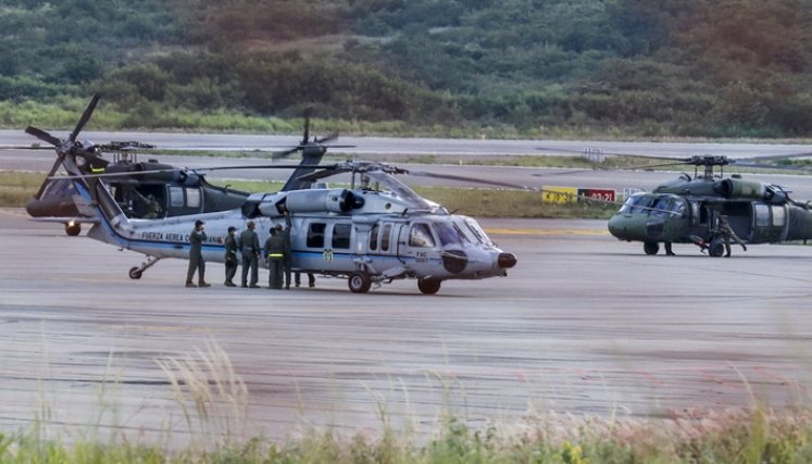Uno de los ataques fue al helicóptero presidencial.