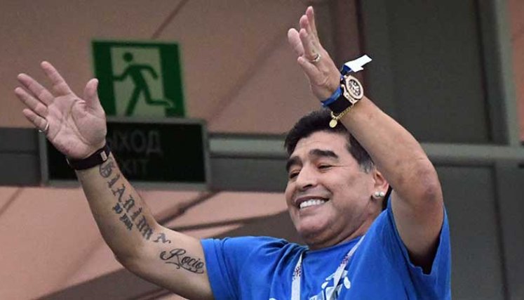 Diego Armando Maradona una de las grandes estrellas que ha dado el fútbol mundial.