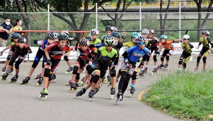 El patinaje de carreras es una de las disciplinas de mayor actividad durante el año en el departamento.