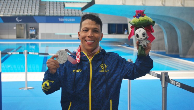  Nelson Crispín, nadador.