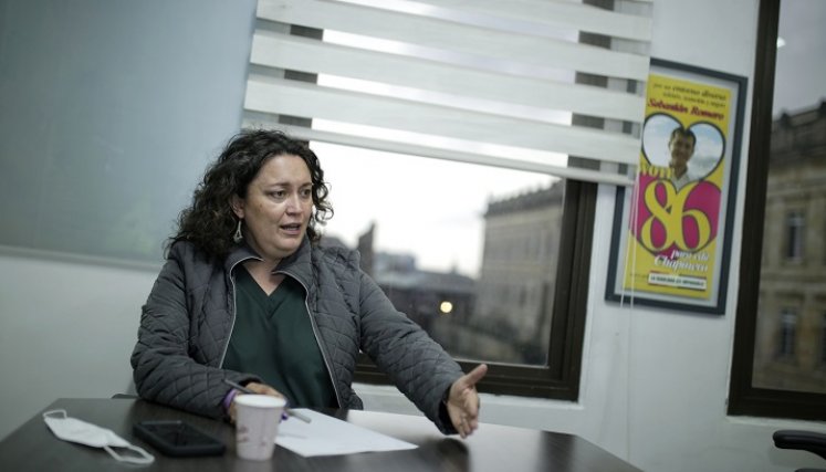 La senadora de la Alianza Verde, Angélica Lozano, insiste en estar en la Coalición de la Esperanza./Foto Colprensa