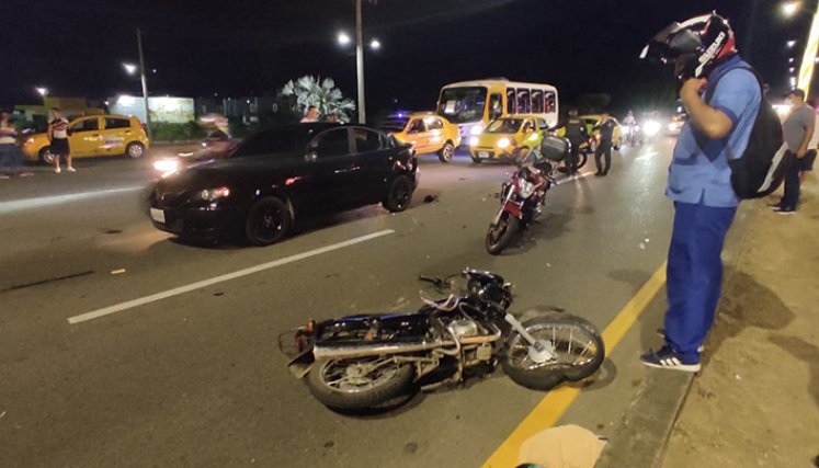 Accidente de tránsito.