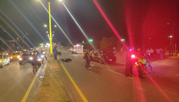 Accidente de tránsito.
