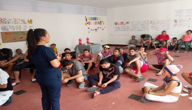 En el Centro de rehabilitación se adoptan estrategias para alejar a los jóvenes del oscuro mundo de la drogadicción.
