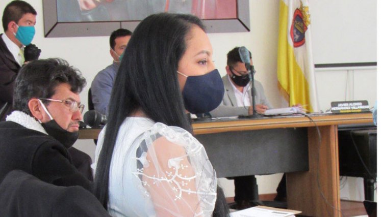 La concejal Lorena Gegen debate el proyecto de acuerdo.