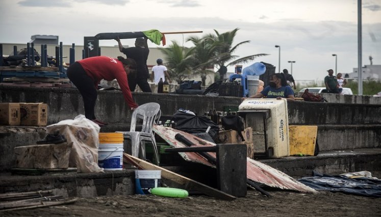 Grace se intensificó rápidamente a su paso por el Golfo de México. /AFP