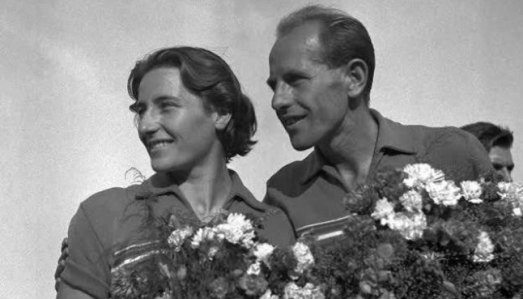 Emil Zatopek y Dana Zatopkova 