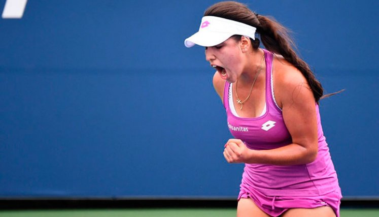 María Camila Osorio Serrano en el US Open. 