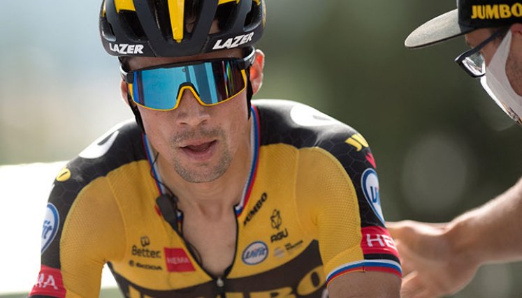 Primoz Roglic en la Vuelta a España 2021. 