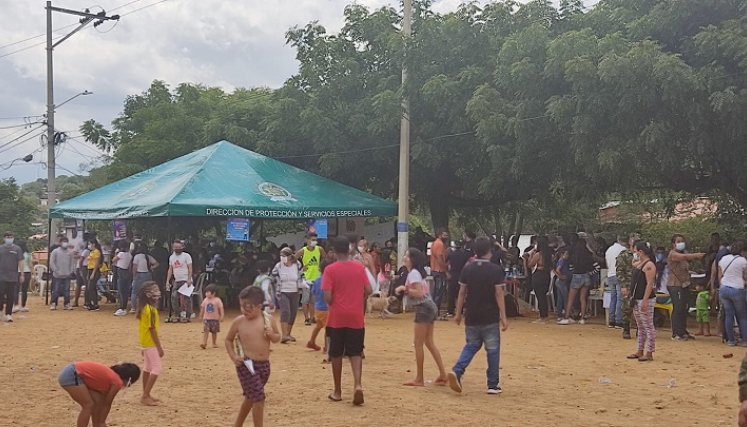 Alcaldía llegó con jornada de salud y bienestar a la comuna 10 de Cúcuta./Foto: Farelo - La Opinión