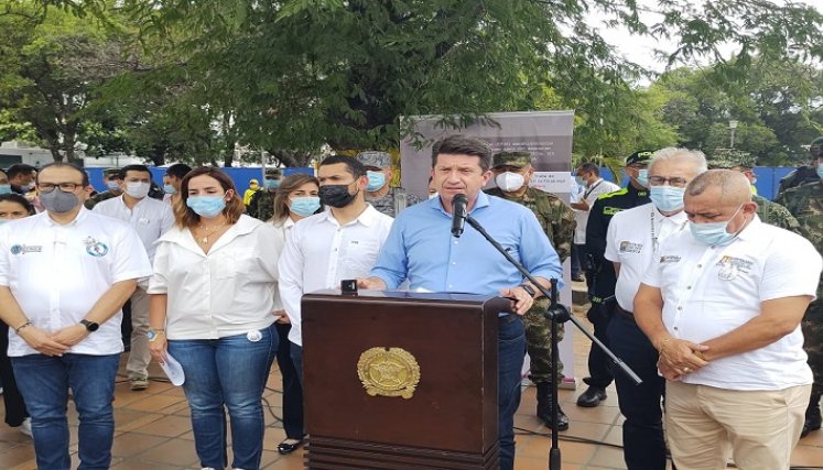 Ministro de Defensa, Diego Molano en el Bicentenario de Villa del Rosario./Foto: La Opinión