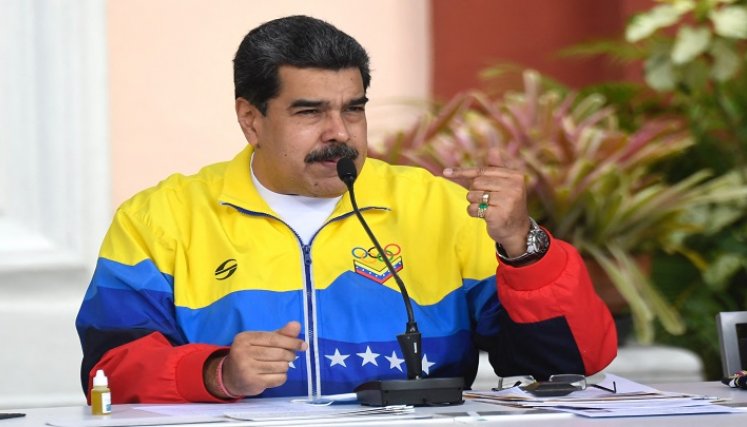 El presidente venezolano, Nicolás Maduro, asegura que no cederá "a chantajes ni amenazas" de Estados Unidos. / Foto AFP