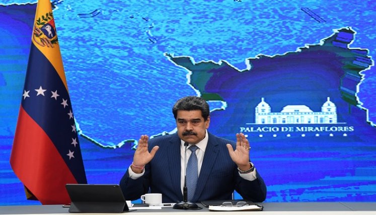 El presidente Nicolás Maduro, ha negado los señalamientos de la exfiscal de la Corte Penal Internacional (CPI) Fatou Bensouda./ Foto AFP