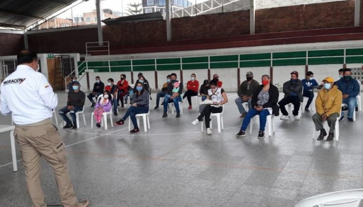 Norte de Santander cuenta con siete Puntos Visibles, donde los migrantes pueden hacer sus consultas sobre la tramitación del permiso.  / Foto: Cortesía Migración Colombia