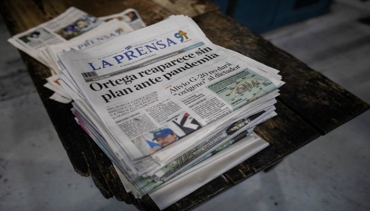 El diario La Prensa, con 95 años de historia, ha sobrevivido a los vaivenes de la política local. /Foto AFP