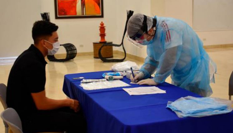 En total se donaron 50.000 vacunas para la Conmebol.
