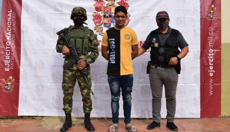 Junior Julio Navas Rodríguez fue detenido en Tibú.