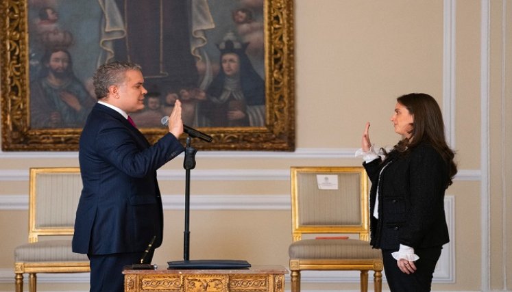 El silencio de Iván Duque tras la salida de Karen Abudinen./Foto: Colprensa