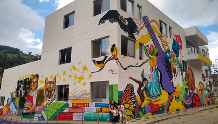 Casa de la Cultura de Mutiscua, llena de colores y arte. / Cortesía/ La Opinión.