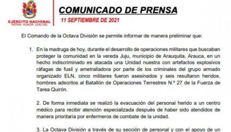 Atentado ejercito 