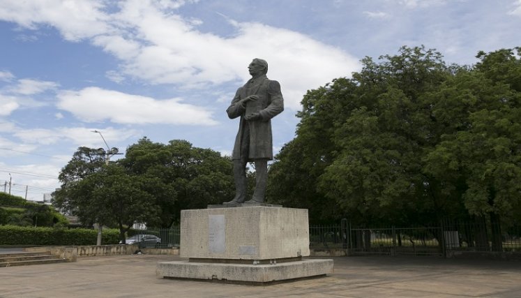 Estatua del General Santander. / Foto: Juan Pablo Cohen / La Opinión 