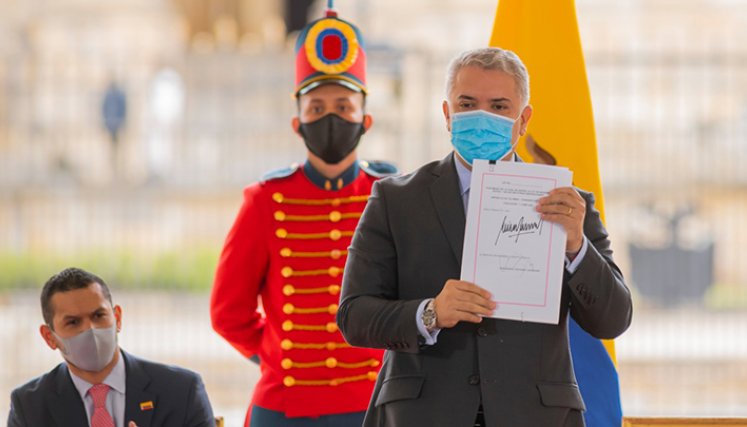Presidente Duque sancionó la ley de Inversión Social 