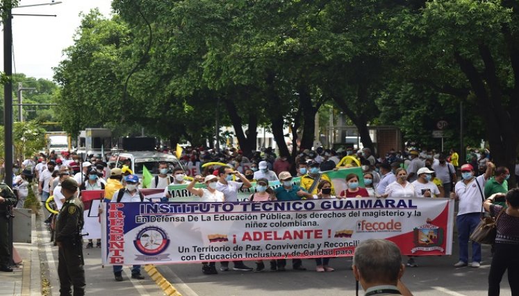 La marcha fue multitudinaria. Se estima que asistieron más de 300 personas. / Foto:  Pablo Castillo / La Opinión 