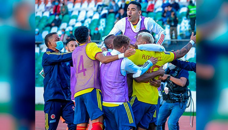 Selección Colombia en La Paz, 2021. 