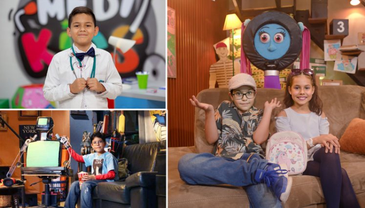 ‘Medikids’  trata temas pediátricos.‘LaboraTic’ se centra en las ocurrencias de Geekberto y su amiga robot. ‘Desenredando la pita’ es conducido por Pipe Flórez Logatto y su amiguita Lupita./ Fotos: Cortesía.
