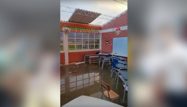 Así quedo la escuela en Ábrego. / Foto: Cortesía