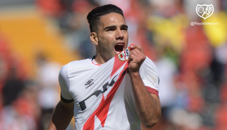 Falcao marcó el último gol de su equipo tras una habilitación del senegalés Pathe Ciss.
