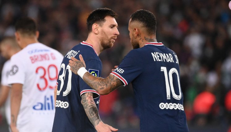 Lionel Messi, este domingo, fue titular por primera vez en el campeonato francés. / Foto: AFP