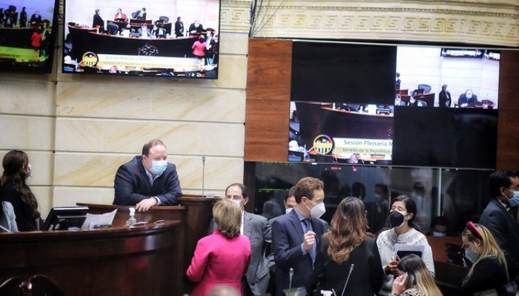 Las mesas directivas de Senado y Cámara, al cierre de las plenarias, no informaron cuándo será la conciliación, pero podría ser el jueves. / Foto: Colprensa