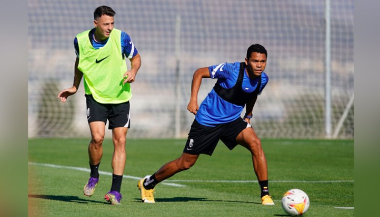 Santiago Arias y Carlos Bacca juegan para el Granada. / Foto: Twitter