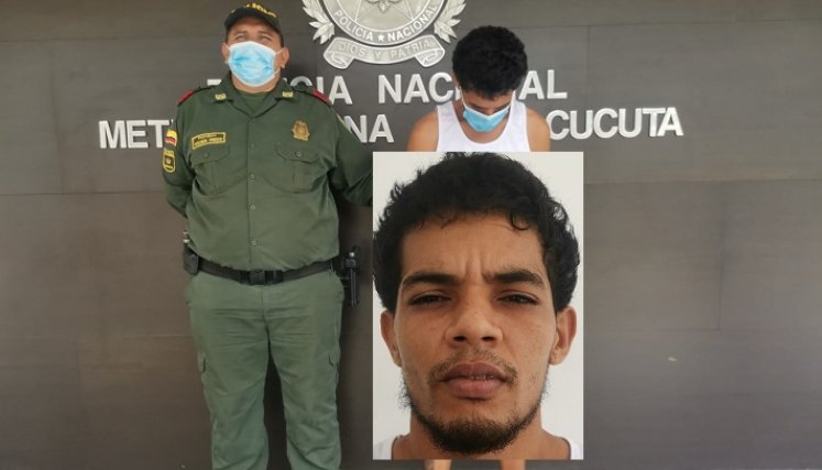 Erick Romario Bernal Mendoza fue detenido en flagrancia.