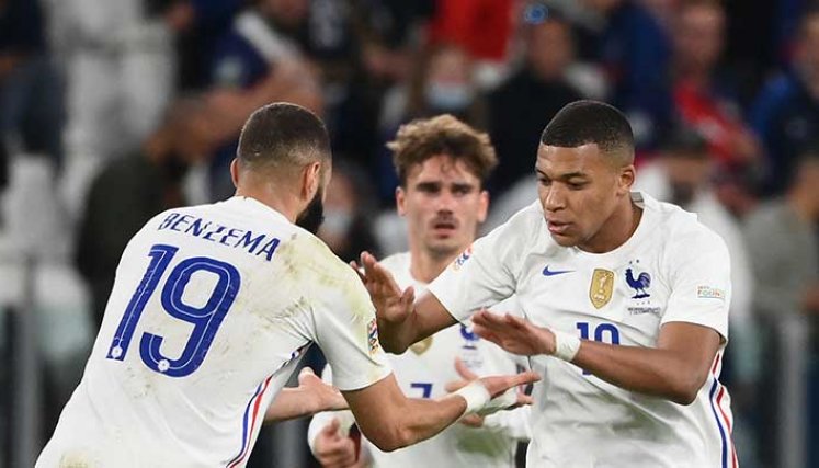 Francia en un intenso partiso venció  a España y disputará la final de la Liga de Naciones.