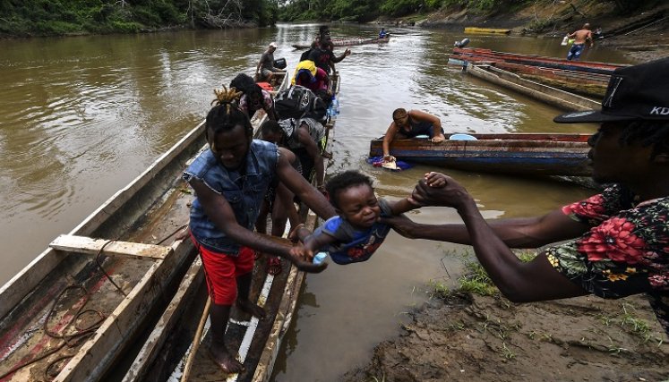 19.000 niños migrantes cruzaron el Darién./Foto: AFP