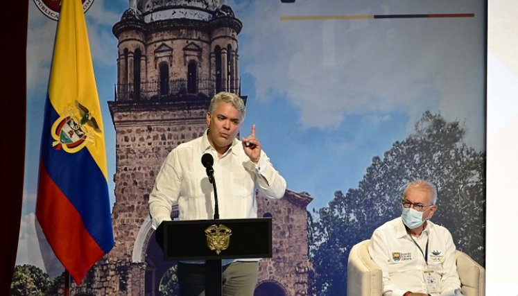 El presidente Iván Duque instaló el XVI Encuentro de la Jurisdicción Constitucional, en Cúcuta./Foto Jorge Iván Gutiérrez-La Opinión
