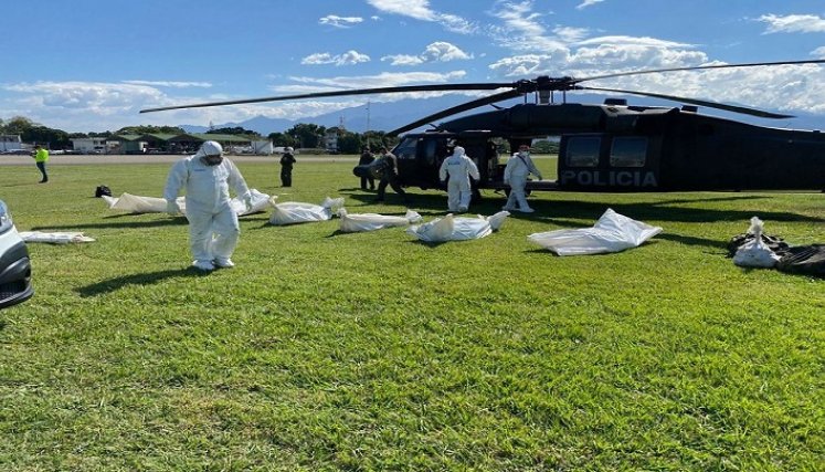 El campamento de alias ‘Fabián’, jefe del frente occidental del ELN, blanco de una operación en septiembre pasado, donde murieron cuatro adolescentes. /Colprensa